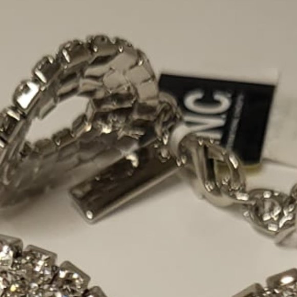 Mixed-Metal Crystal Bracelet for womens- Silver Tone - Picture 5 of 5